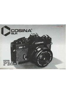 Cosina PM 1 manual. Camera Instructions.